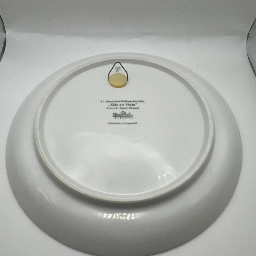 3 Rosenthal Weihnachtsteller Collector‎ Plates 1970, 1971, 1972